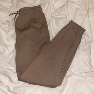 H&M Women's Taupe Brown Joggers “Love”